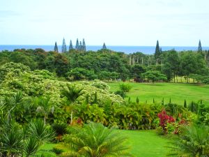 View from the golf course Hana Golf Course