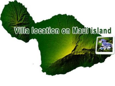 Villa location on Maui island Villa location on Maui island