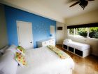 the-3rd-bedroom-located-villa-downstairs-with-queen-size-and-single-beds-s Hana Maui Hawaii villa facility - The 3rd bedroom